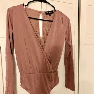 Lulus Plunge Neck Bodysuit